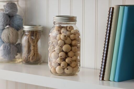 Ball Regular Mouth Glass Mason Jars with Lids and Bands, Used for Canning (Quart, 32 Ounce (Pack of 4))