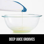 GORILLA GRIP BPA-Free Reversible Kitchen Cutting Board Set of 3, US Designed, Nonporous, Juice Grooves Catch Liquid, Slip Resistant Border, Dishwasher Safe, Durable Large Food Chopping Boards, Blue