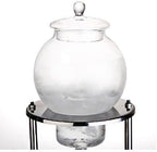 Nispira Luxury Ice Cold Brew Dripper Coffee Maker in Stainless Steel and Borosilicate Glass, 600 ml Silver