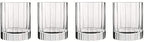Luigi Bormioli Bach 11.25 oz Double Old Fashioned Glasses - Set of 4 Durable Lead-Free SON.hyx Crystal Drinkware, Titanium Reinforced, Made in Italy, Dishwasher Safe Bar Glassware