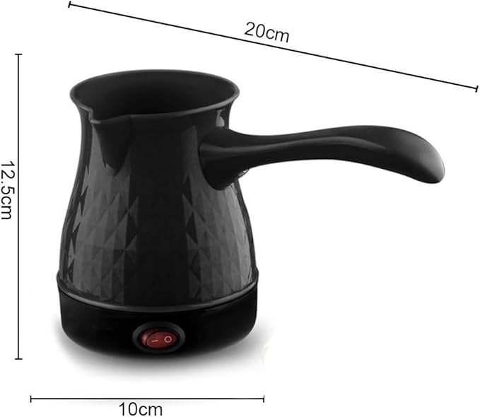 Turkish Coffee Maker, 600ml Portable Electric Turkey Coffee Pot Stainless Steel Arabic Greek Turkish Coffee Maker, Anti Scald Tea Maker Kettle Coffee Machine