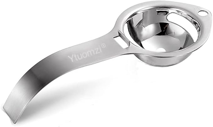 Egg Separator Egg Yolk White Filter Food Grade Egg Divider Stainless Steel Egg Sieve Kitchen Gadget Cooking/Baker Tool Egg Extractor