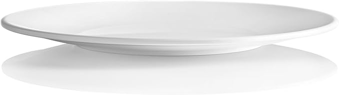 Plates 9inch Melamine Dinner Plates Round White Durable Dishes Set of 8 for Salad Dessert Dinner