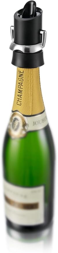 Vacu Vin Premium Champagne Bottle Stopper & Server - Preserve Bubbles for Up to a Week with Airtight Seal - Easy To Use, No Spill & Non-Drip Pouring - Kitchen Bar Counter Essentials