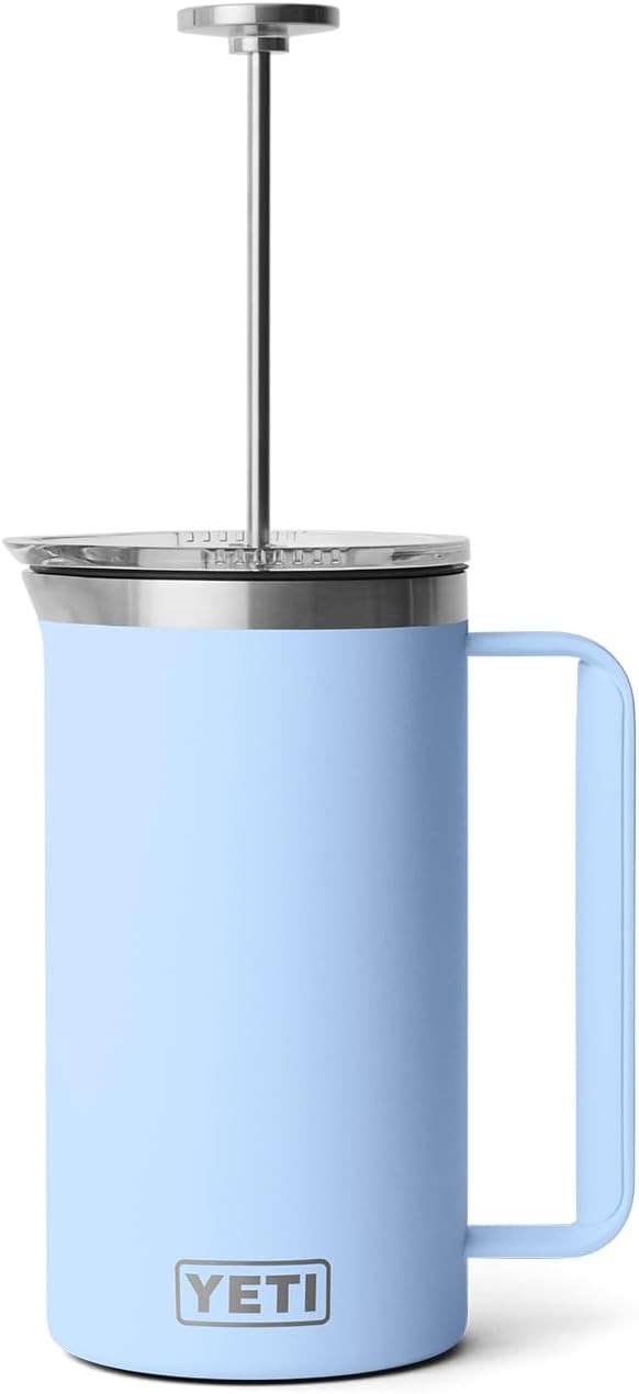 YETI Rambler 34 oz. French Press Coffee Maker, Big Sky Blue
