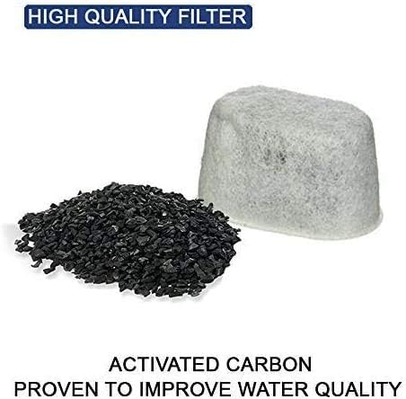 GOLDTONE 12 Pack Water Filters For CUISINART Coffee Maker Replacement Charcoal Water Filters For CUISINART Coffee Machines Cartridges Replace CUISINART DCC-RWF + Coffee Maker Descaler