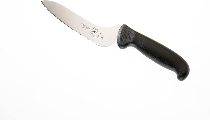 Mercer Culinary M18134BK Bread Knife, 6-Inch, Millennia Black