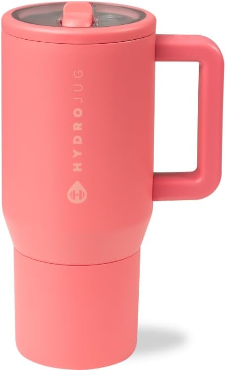 HydroJug Kids - 20 oz Insulated Kids Water Bottle with Flip Straw & Handle | Leak-Proof & Durable | Perfect for School, Sports, Lunch, Travel & Camp, Salmon