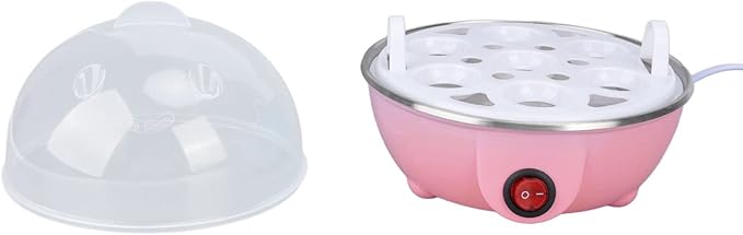 Rapid Egg Cooker, Electric Egg Cooker with Auto Shut Off, Soft Boiled Eggs, Poacher, Omelet Maker, Anti Dry Burning Egg Poacher with Heating Plate for Hard Boiled Eggs ()