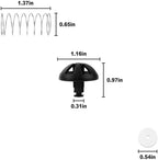 Coffee Maker Brewing Basket Spring Loaded Stopper Replacement Kit, 990117900 990237500 Replacement Parts Fits for Mr. Coffee, Black and Decker, Hamilton Coffee Maker(2 Pack)