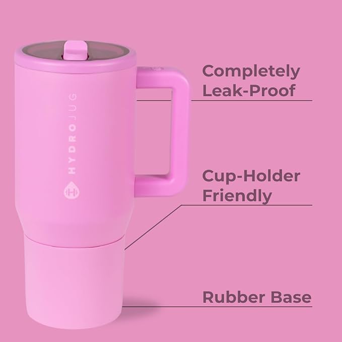 HydroJug Kids - 20 oz Insulated Kids Water Bottle with Flip Straw & Handle | Leak-Proof & Durable | Perfect for School, Sports, Lunch, Travel & Camp, Taffy