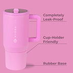 HydroJug Kids - 20 oz Insulated Kids Water Bottle with Flip Straw & Handle | Leak-Proof & Durable | Perfect for School, Sports, Lunch, Travel & Camp, Taffy