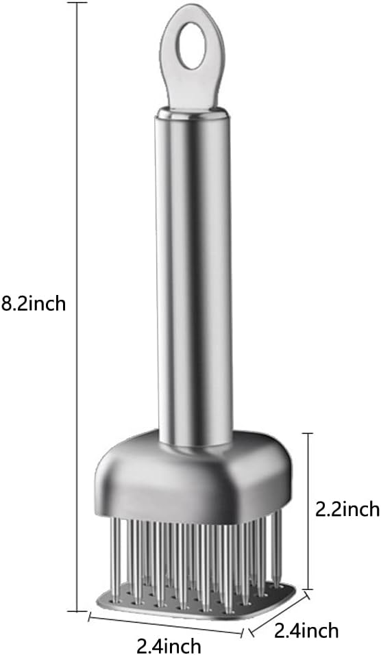 Meat Tenderizer Tool - Stainless Steel Meat Tenderizer Needle for Steak Beef Pork Chicken BBQ