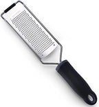 Stainless Steel Cheese Grater, Ergonomic Soft Handle Lemon Ginger Potato Zester with Plastic Cover
