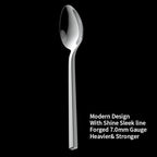 Alata Cube 60-Piece Forged Stainless Steel Flatware Set Cutlery Set, Silverware Set Service for 12, Mirror Finish, Dishwasher Safe