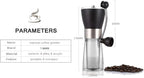 T-mark Manual Coffee Grinder, Portable Adjustable Coffee Grinder Ceramic Burr Grinder for Travel Home