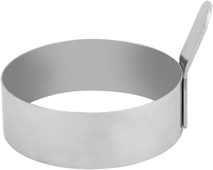 2Pcs Egg Rings Set, Stainless Steel Round Ring for Frying Eggs Pancakes Maker Molds Cooking Shaper for Breakfast