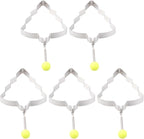 Upkoch 5 Pcs Egg Ring Set Stainless Steel Pancake Mold Egg Frying Molds Christmas Tree Shapestick Rings for Breakfast Sandwich Pancake Griddle with Anti-Scald Handle (11.7 X 8.8 Cm / 4.6 X 3.5 in）