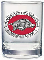 Heritage Pewter Arkansas Double Old Fashion | Double Rocks Glass 14 OZ for Liquor | Expertly Crafted Pewter Glass