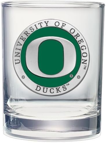 Heritage Pewter Oregon Double Old Fashion | Double Rocks Glass 14 OZ for Liquor | Expertly Crafted Pewter Glass