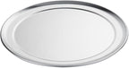 Restaurantware Met Lux 10 Inch Commercial Pizza Pan 1 Coupe Style Pizza Cooking Tray - Heavy-Duty 18-Gauge Aluminum Round Baking Tray Oven-Baking For Pizzas & More