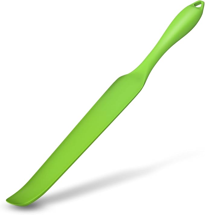 Silicone Blender Spatula for Vitamix Blade Scraper - Easy to Reach Under Blender Blades and Edges, Silicone Rubber Grip with Hanging Holes Reusable (Green)