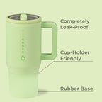 HydroJug Kids - 20 oz Insulated Kids Water Bottle with Flip Straw & Handle | Leak-Proof & Durable | Perfect for School, Sports, Lunch, Travel & Camp, Melon