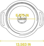 Lodge 6 Quart Enameled Cast Iron Dutch Oven with Lid – Dual Handles – Oven Safe up to 500° F or on Stovetop - Use to Marinate, Cook, Bake, Refrigerate and Serve – Island Spice Red