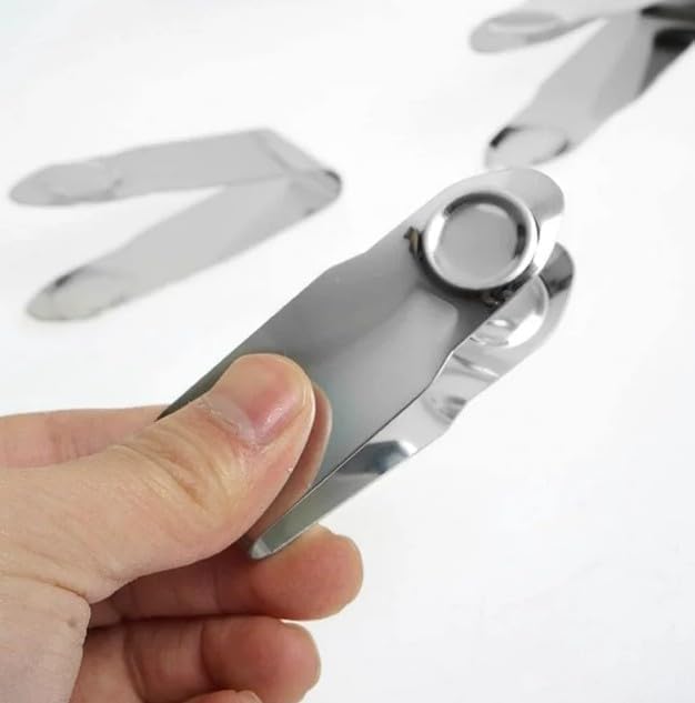 4PCS Silver Stainless Steel Strawberry Huller Fruit Stem Remover Home Kitchen Tools for Cherry Tomato 2.8 * 1 Small in Size,Easy to Use,Fruit and Vegetable Tools,Kitchen and Dining,Corers and Pitters