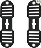 Silicone Lid Lock Strap for Crockpot Slow Cooker (6/7/8 Quart) - Universal Crockpot Lid Holder & Rubber Strap Alternative | Heat-Resistant, No-Spill Design Transport Accessories (Black 2PCS)