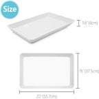 Serving Tray Platter, 22'' x 15'' x 1.6'', 2 Pcs Food Tray for Veggie Fruit Snack Dessert Cookie Cheese, Food Trays for Party Supplies Display, Large Platters for Serving Food, BPA Free