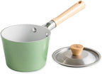 Nordic Ware Cardamom Ceramic Nonstick 1.5 Quart Saucepan with Lid