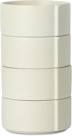 Stone Lain Bao 4-Piece Bowl Set Stoneware, Beige