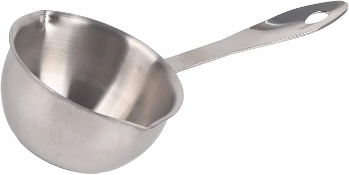 Butter Warmer Pot, AllinOne, Flat Induction Base, Stainless Steel, Mini Butter Hotpot, Milk Pot, Small Pot (150ML)