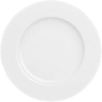 6pcs Dinner Dessert Plate 10.5inch White Porcelain Salad Plates with Round Flat Design