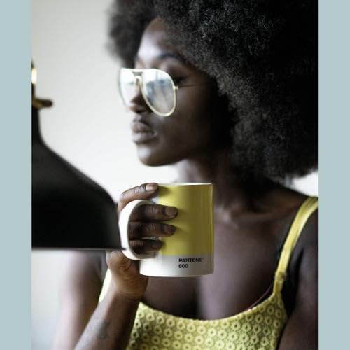 Pantone Copenhagen Design Mug, Coffee/Tea Cup, fine China (Ceramic), 375 ml, Light Yellow, 600 C, Porcelain, One Size