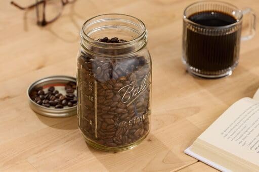 Ball Wide Mouth Glass Mason Jars with Lids and Bands, Used for Canning, Pickling, Juice, Jam, Jelly, Quart Size 32 Ounce (Pack of 8)