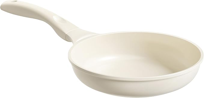 Redchef Ceramic Frying Pan, Small Nonstick Frying Pan, Non Stick Pans for Eggs & Omelets, PFOA & PFAS-Free, Compatible with All Cooktops, Beige, 9.5 Inches