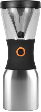 asobu Cold Brew Coffee Maker, Award-Winning 40oz Insulated Cold Brew Brewer with Portable Stainless Steel Carafe – No.1 Europe Coffee Fest Winner, Leakproof, BPA-Free, Keeps Cold 24H
