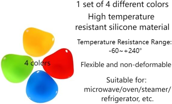 Nonstick Silicone Egg Poacher - 4PCS Premium Poaching Cups for Microwave & Stovetop - Easy-to-Use Cooker & Molds - Durable Cookware Set