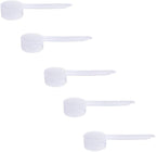 Plastic Measuring Scoop, (13 cc | 1 tablespoon | 1/2 fl oz. | 13mL) Long Handle Spoons for Powders, Granules, Coffee, Pet Food, Baking Supplies, Protein and Other Dry Goods, BPA Free (Set of 5)
