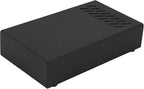 Espresso Knock Box Drawer, Stainless Steel Coffee Grounds Container with Removable Rubber Knock Bar and Non-slip Base, Mini 9.29 x 5.43 x 2.08 inches (Black)