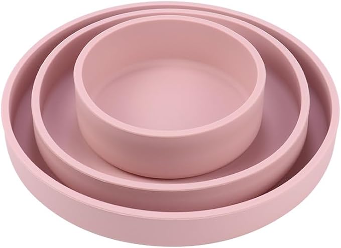 Silicone Microwave Egg Cooker, 3Pcs Different Sizes Microwave Egg Poacher, Reusable Nonstick Air Fryer Egg Maker Mold for Breakfast Sandwiches, Silicone Egg Poaching Cups, Microwave Accessories (Red)
