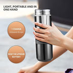 CHICIRIS Portable Coffee Machine Compatible for Capsules Ground Coffee Handheld Coffee Maker Manually Operated for Camping Hiking One Button no Heating Function