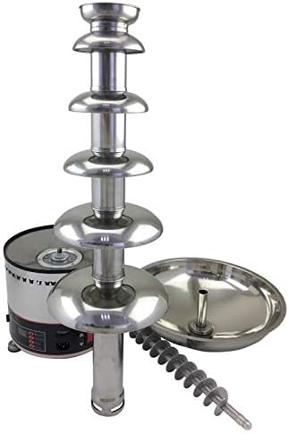 Chocolate Fountain 110V Electric 6-Tiers Digital Chocolate Fountain Melting Machine Heating Fondue Fountain