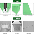 Utopia Kitchen 6FT Spandex Tablecloth [1 Pack, Bright Green] 200 GSM Stretch, Fitted, Washable and Wrinkle Resistant Table Cloth Rectangle Cover for Trade Shows, Wedding, Parties [72Lx30Wx30H Inch]