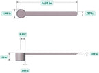 1 Teaspoon (1/3 Tablespoon | 5 mL) Long Handle Scoop for Measuring Coffee, Pet Food, Grains, Protein, Spices and Other Dry Goods (Pack of 25)
