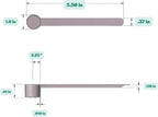 9 mL (9 CC) Long Handle Scoop for Measuring Coffee, Pet Food, Grains, Protein, Spices and Other Dry Goods (Pack of 10)