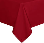 sancua Square Tablecloth - 70 x 70 Inch - Water Resistant Spill Proof Washable Polyester Table Cloth, Decorative Fabric Table Cover for Dining Tables, Buffet Parties, Christmas Red