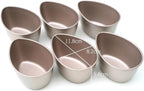 ARFUKA Egg Poachers 320ml Egg Poacher Cups Egg Poaching Cups Carbon Steel Poached Egg Cooker for Stove Top Microwave Air Fryer Pack of 2